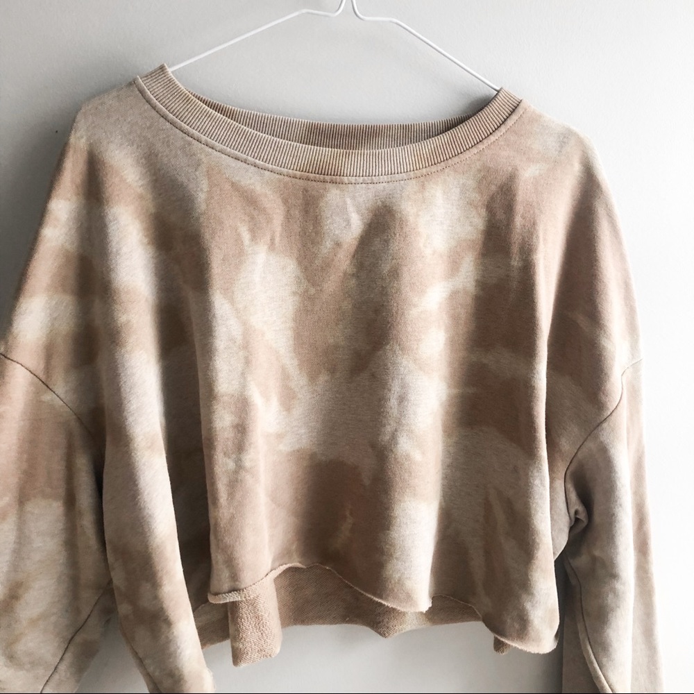 🤍Handmade Tiedye Cropped Crewneck🤍